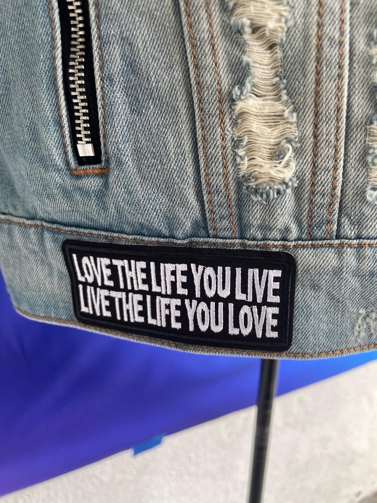 Black King & Lion Denim Coat