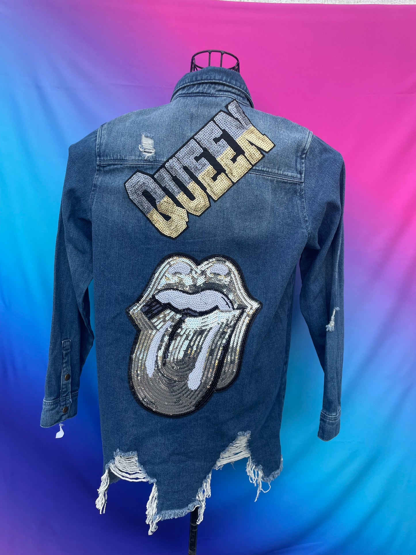 Queen Long Denim Shirt