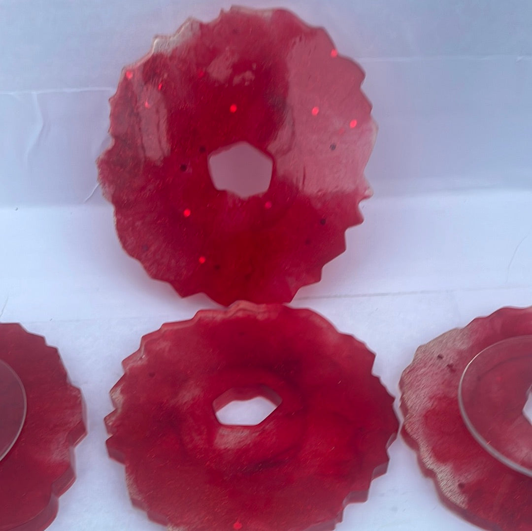 Ruby Red Coasters