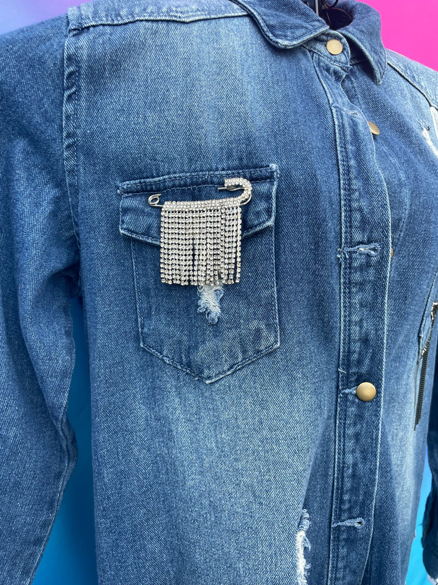 Queen Long Denim Shirt