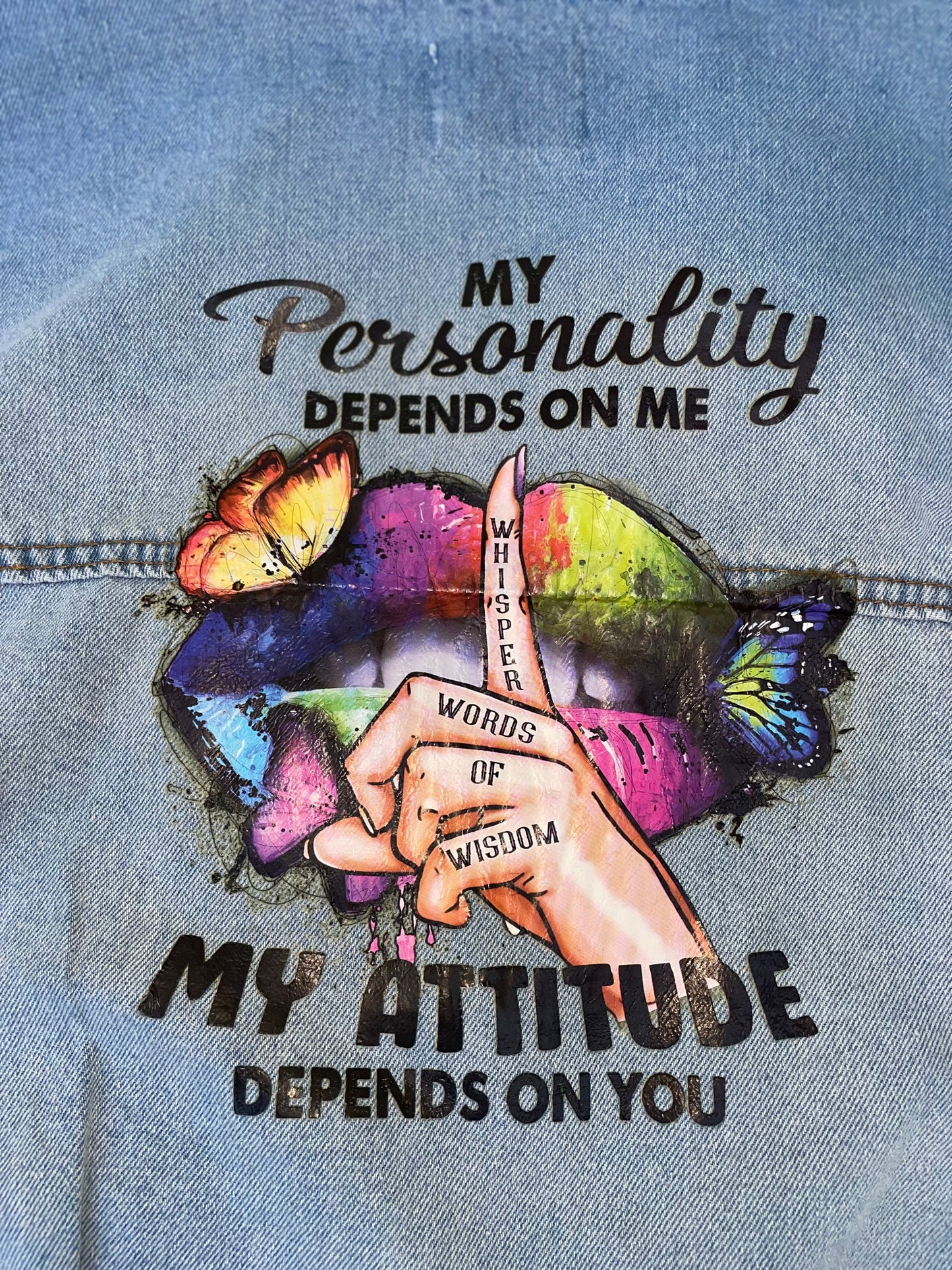 Personality. Attitude. Flowers. Butterflies