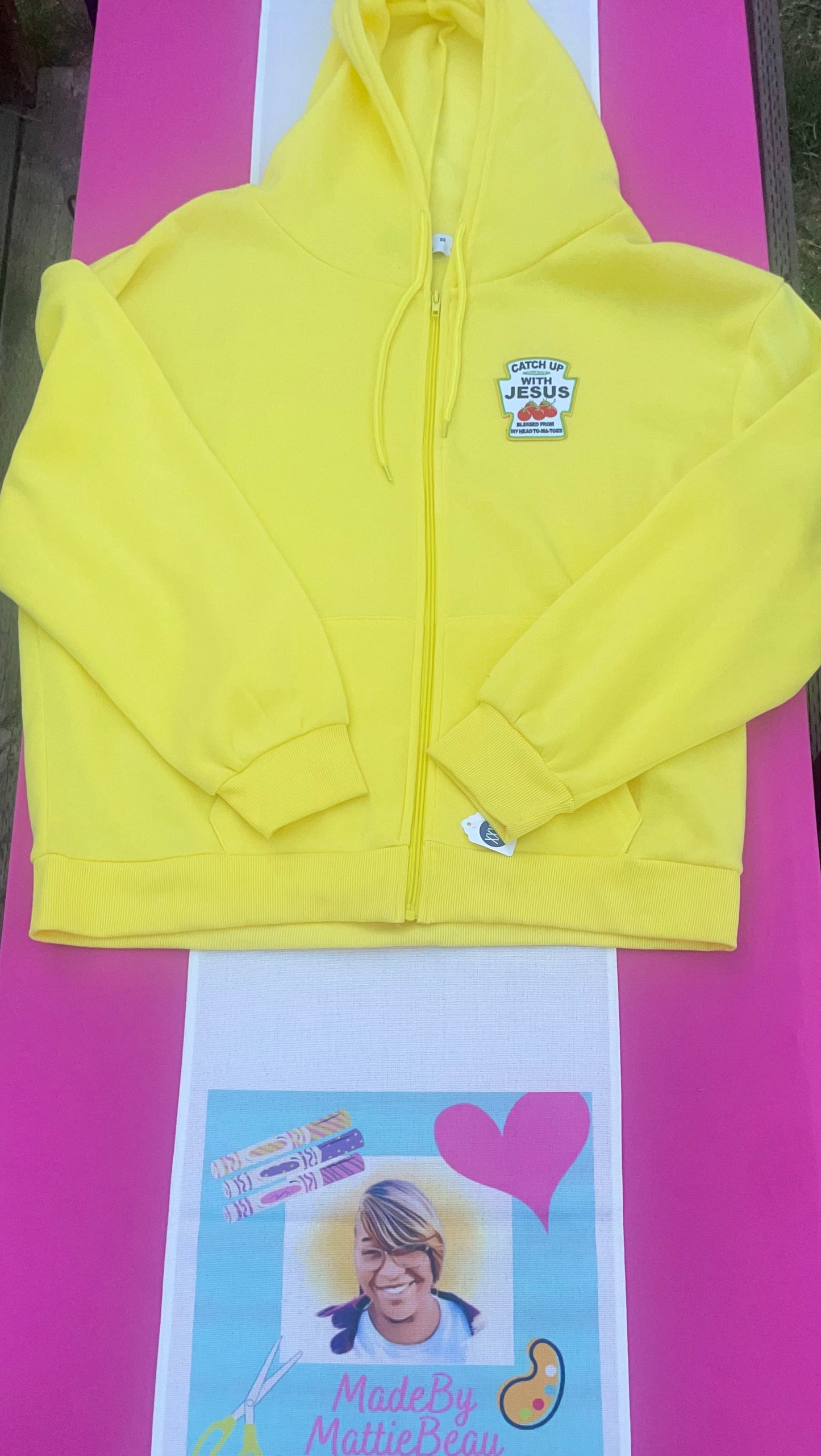 Trust God Yellow Hoodie