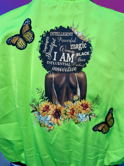 Afro Affirmations Bomber Jacket