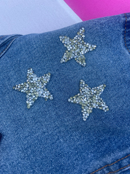 The Girl with the Flowers & Studded Bracelets