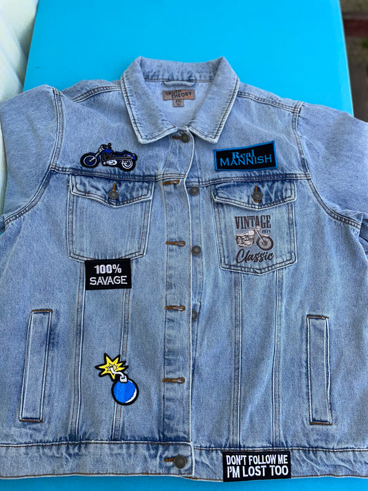 Bikers Don’t Do Grey Jean Jacket