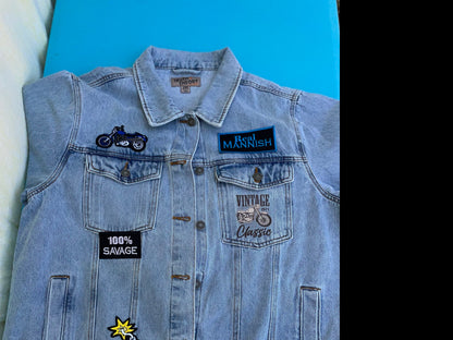 Bikers Don’t Do Grey Jean Jacket