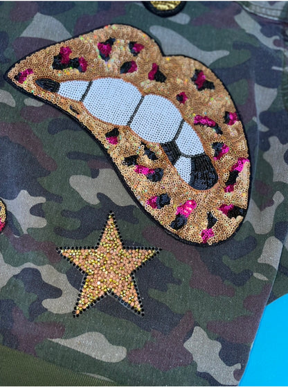 Camo Cheetah Heel