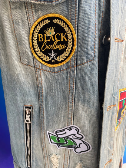 Black King & Lion Denim Coat