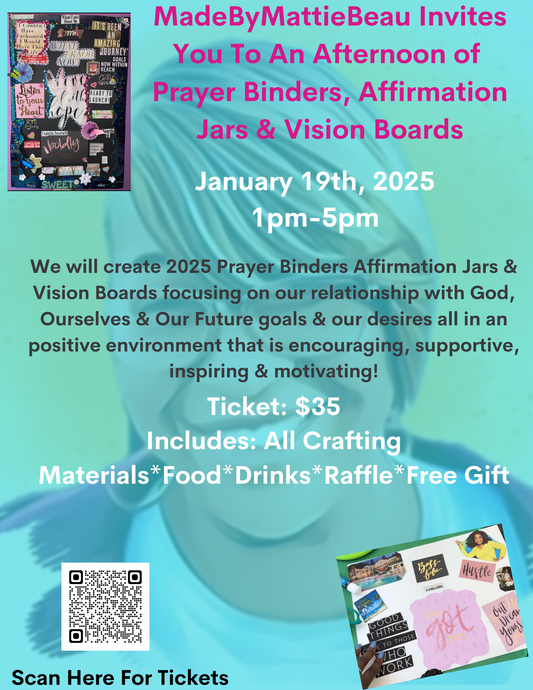 1-An Afternoon of Prayer Binders, Affirmation Jars & Vision Boards