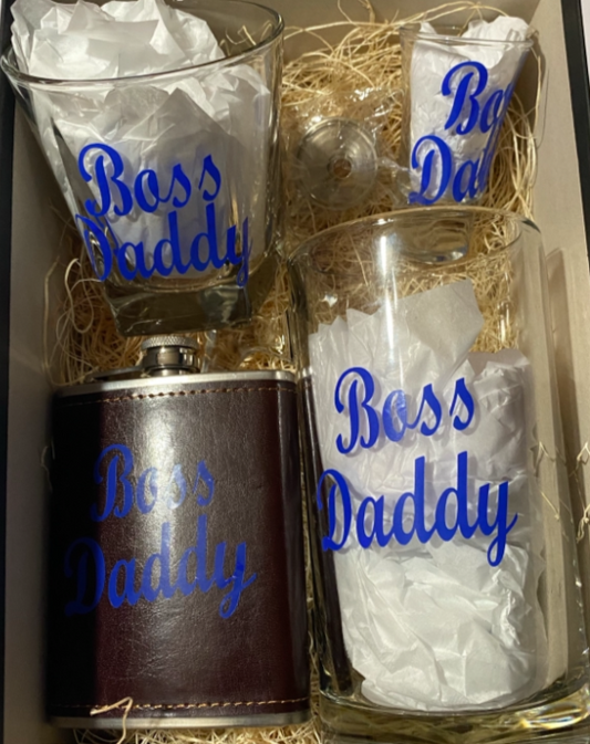 Boss Daddy Gift Set in Blue
