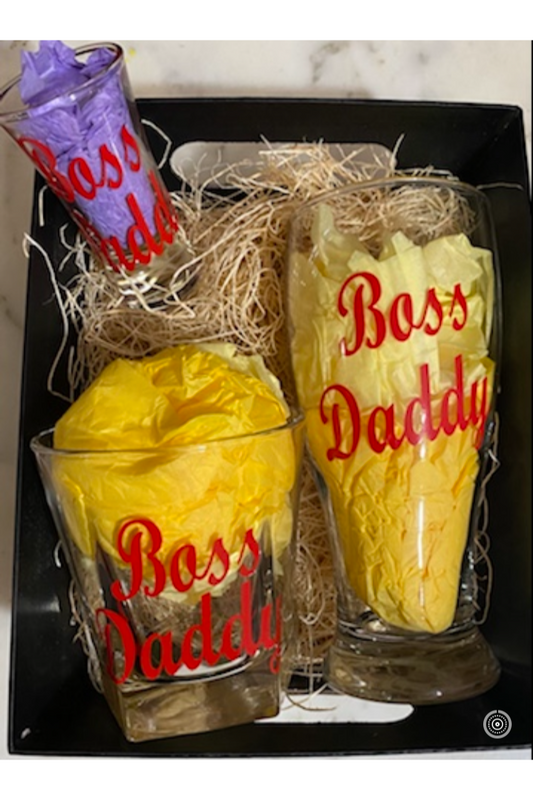 Boss Daddy Gift Set in Red